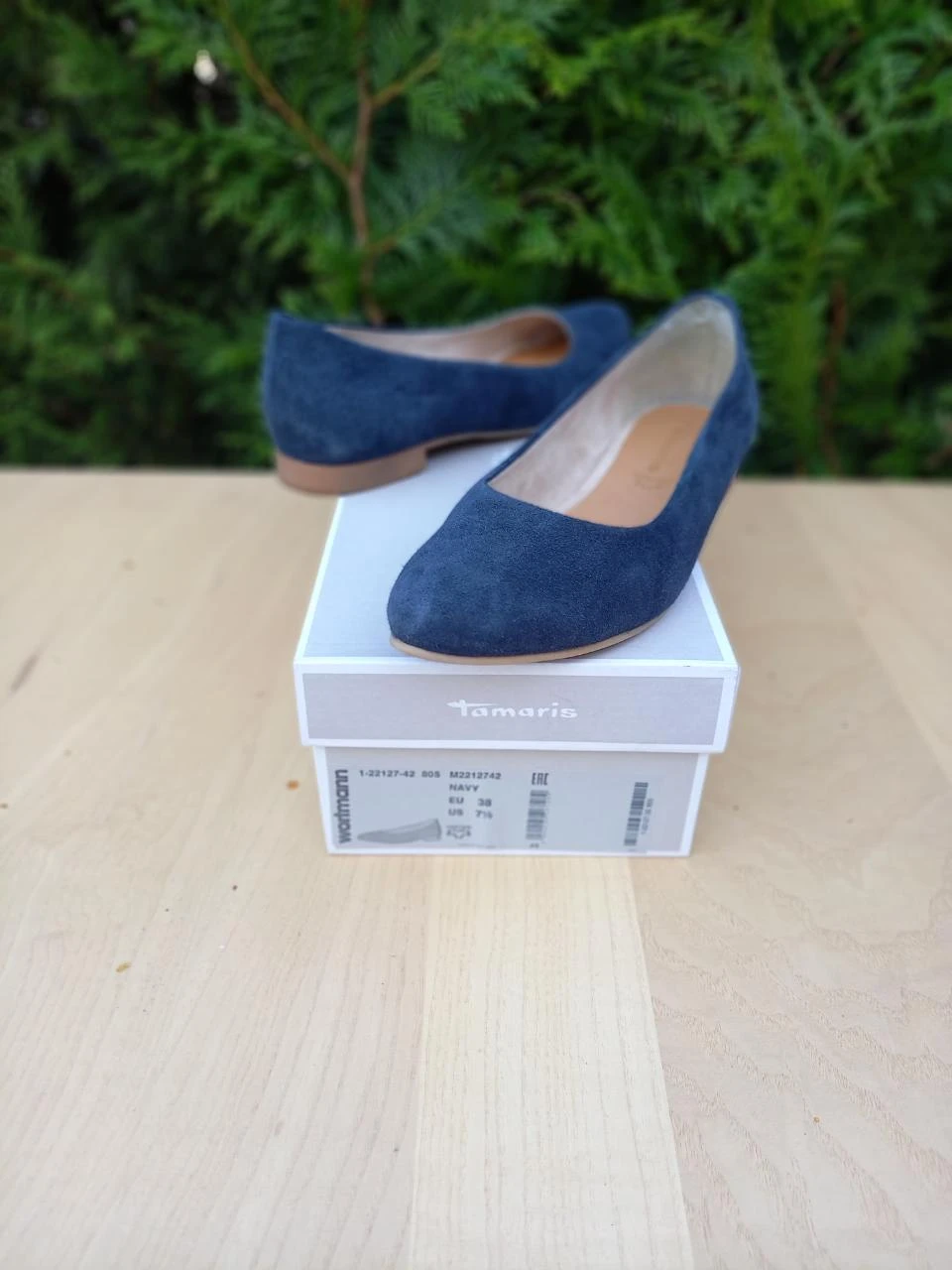 Ballerines 38 cui bleu marine